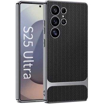 Захисний чохол GKK Woven Pattern для Samsung Galaxy S25 Ultra (S938) - Black