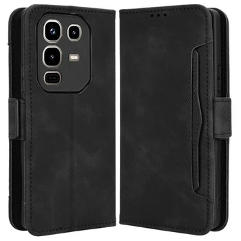 Чехол-книжка с кармашками Deexe Wallet Stand для Infinix Note 50 / Note 50 Pro - Black