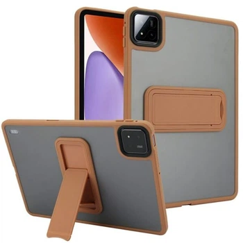 Защитный чехол Deexe Crystal Kickstand для Xiaomi Pad 7 / 7 Pro - Desert / Gold