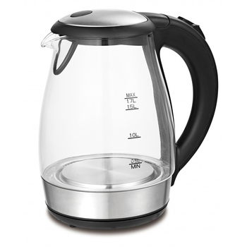 Электрочайник First FA-5405-8 glass 1.7 л 2200Вт Black