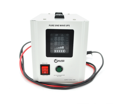 Джерело безперебійного живлення з чистою синусоїдою Europower PSW-EPW800TW12, 480W, 10A, 2xSCHUKO, під зовнішню АКБ 12V, White