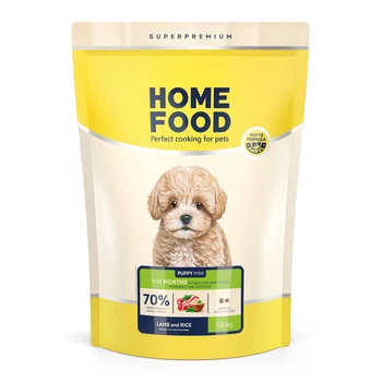 Сухий корм HOME FOOD для цуценят малих порід Ягнятина та рис For puppies 1-12 months 1,6 кг