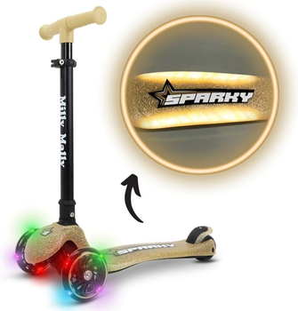 Самокат дитячий Milly Mally триколісний SPARKY шампань 6250 (5907090700351)