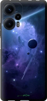 Чехол на Xiaomi Poco F5 Планеты в синем космосе "171b-3170"