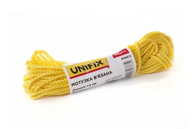 Веревка вязаная Unifix 5мм x 15м ассорти (699614)