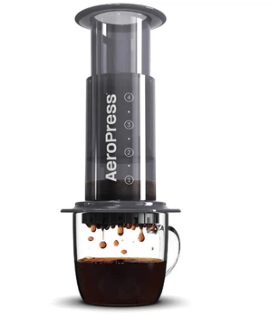 Аеропрес для заварювання кави пластик 0.3 літра AeroPress темний прозорий