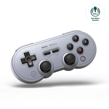 Беспроводной геймпад 8BitDo SN30 Pro Bluetooth Gamepad Gray с эффектом Холла для Windows 10, 11, Android, Steam Deck