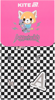 Блокнот Kite Aggretsuko 8х14.5 см у клітинку 60 аркушів на магніті (AR24-092)
