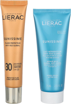 Набір Lierac Sunissime Емульсія сонцезахисна для обличчя Spf 30 40 мл + Молочко після засмаги 75 мл (3701436907624)