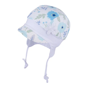 Шапочка для дівчинки з UV+50 tutu 04038 40-42 Біло-блакитна