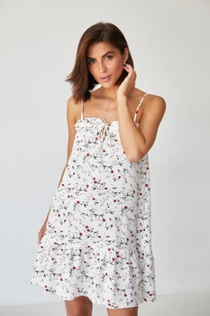 Сарафан міні бохо на тонких бретелях Wear me XS Білий (16_24_64_5953)