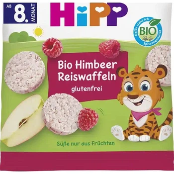Hipp - органічні рисові коржики з малиною, від 8 місяців