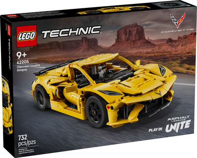 Zestaw klockow LEGO Technic Chevrolet Corvette Stingray 732 elementy (42205) (955555909306514) - Outlet