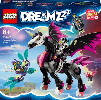 Zestaw klockow LEGO DREAMZzz Latajacy kon Pegasus 482 elementy (71457) (955555908902511) - Outlet
