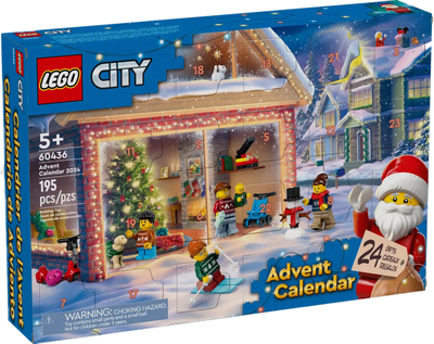 Набір LEGO City Адвент-календар на 2024 рік 195 деталей (60436) (955555908831447) - Уцінка