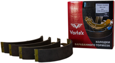 Колодки гальмівні ВАЗ 2108 задні VORTEX, к-т (4 шт.)