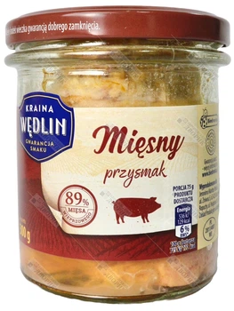 Тушонка м'ясна Kraina Wedlin 89% м'яса MIESNY PRZYSMAK 300 г