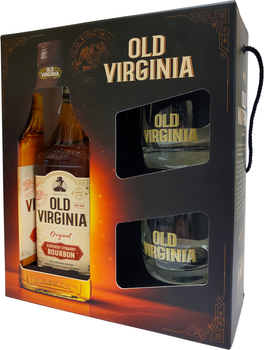 Віскі Old Virginia 0.7 л 40% + 2 келихи (4820196540205)