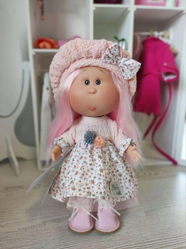 Лялька Little Mia з рожевим волоссям Nines d'Onil, 23 см