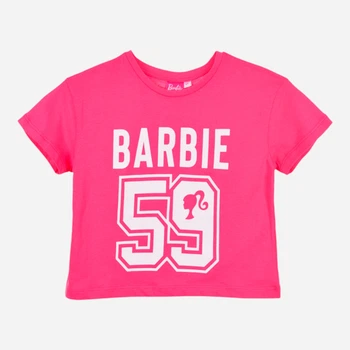 Детская футболка-топ для девочки Disney Barbie YE10393 110-116 см Фуксия (3609088120333)