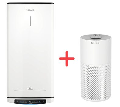 Бойлер Ariston VELIS PRO DRY WIFI 50 EU+ Очищувач повітря Kadis S-35 у подарунок!