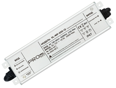 Блок живлення PROLUMTM 12 V, 200 W, 16.7 А, Series "WPS"