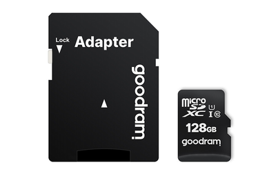 Картка пам'яті MicroSDXC 128 GB UHS-I Class 10 GOODRAM + SD-adapter (M1AA-1280R12) 128 ГБ