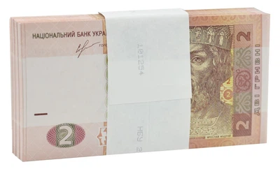 Банкнота Україна 2 гривні 2013 Соркін UNC Пачка, корінець (100 штук) (P117d)