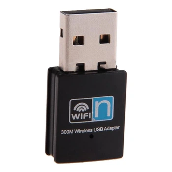 Міні USB Wi-Fi адаптер 300Mbps 802.11n — бездротовий мережевий модуль для ноутбука, ПК, Smart TV та інших пристроїв