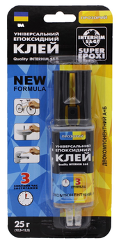 Клей эпоксидный шприц 25 г (2х12.5 г) "InterHim"