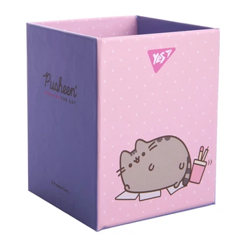 Стакан для письмового приладдя Pusheen картон рожевий Yes (708333)