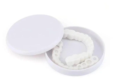 Знімні вініри Smile Veneers на дві щелепи Накладки на зуби для ідеальної усмішки, білий колір