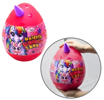 Набір для творчості в яйці "Unicorn Surprise Box" USB-01-01U для дівчинки Рожевий Danko Toys USB-01-01U(P)