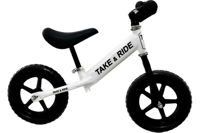 Дитячий велобіг Take&Ride на поліуретанових колесах EVA RB-50 Білий
