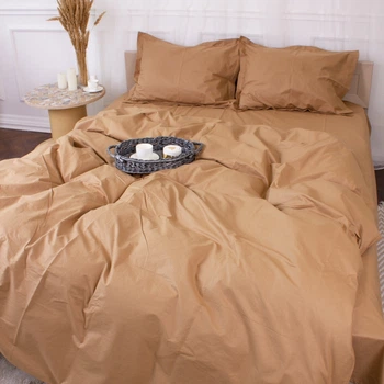 Простынь MirSon Poplin Line 015 Sandy 240х260 см (2200006278269)