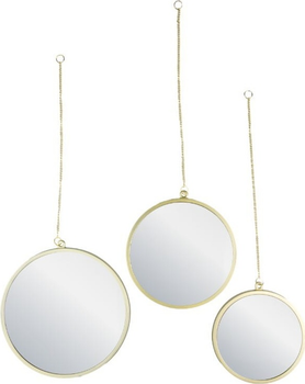 Lustro ścienne DPM okrągłe 3 szt. Gold (5906881213643)