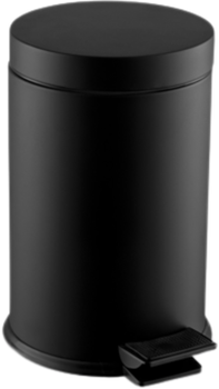 Корзина Dayco Elite металева з педаллю 3 л Чорна (900101EL)