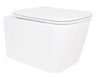 Унитаз подвесной Qtap Crow Ultra Quiet White, с сиденьем Slim Duroplast/Soft-close/Quick Release QT05335172W