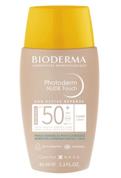 Минеральный солнцезащитный тональный флюид Bioderma photoderm nude touch spf 50 оттенок claire 40 мл