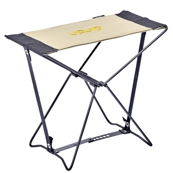 Стілець розкладний Uquip Fancy, сталевий каркас, до 100 кг, Sand/Grey (244041)