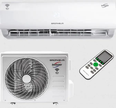 Кондиционер инверторный Grunhelm GAC-09GH-IWF TPRO-32 | До 25 м² | WI-FI модуль | Датчик температуры в пульте