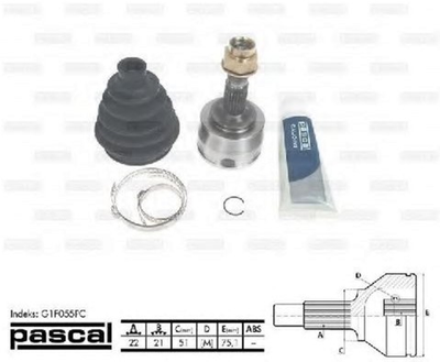 Комплект ШРУС Pascal (G1F055PC)