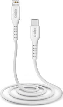 Kabel SBS USB Type-C - Lightning 1 m White (TECABLELIGTC1W)