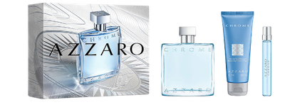 Zestaw Woda toaletowa męska Azzaro Chrome 100 ml + Żel pod prysznic 75 ml + Miniaturka 10 ml (3614274411195)