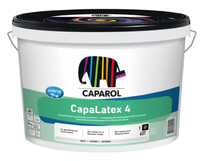 Краска интерьерная матовая латексная Caparol CapaLatex 4 База 3, 9.4л