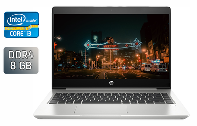 Ноутбук Б-класс HP ProBook 440 G6 / 14" (1366x768) TN / Intel Core i3-8145U (2 (4) ядра по 2.1 - 3.9 GHz) / 8 GB DDR4 / 128 GB SSD / Intel UHD Graphics / WebCam / TouchID б/у