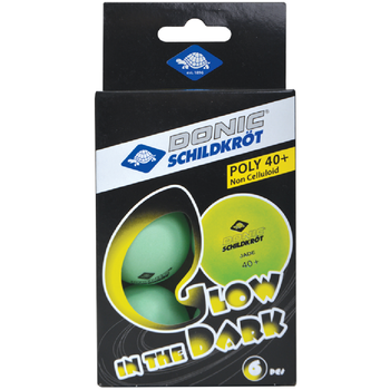 Мячи для настольного тенниса DONIC Glow in the dark 40+ комплект 6 штук светятся в темноте