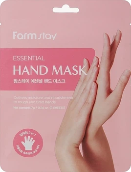 Маска-перчатки для рук с гиалуроновой кислотой и медом - FarmStay Essential Hand Mask,, 7 г