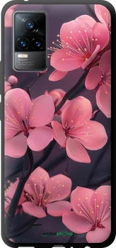 Чехол на Vivo V21E Пурпурная сакура "6075b-2375"