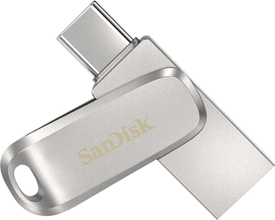 Флеш память USB SanDisk Ultra Dual Drive Luxe 256GB USB Type-C Silver (SDDDC4-256G-G46)
